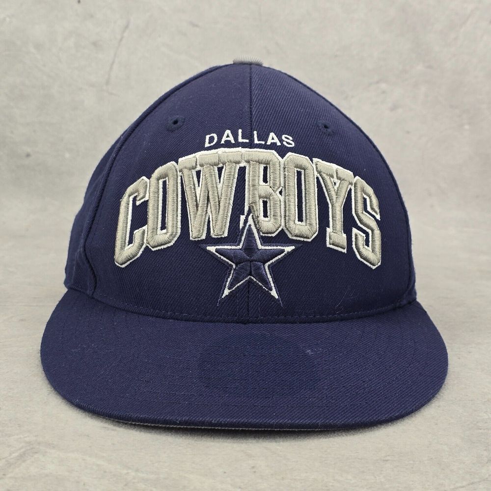 Vintage Dallas Cowboys Mitchell & Ness Cap 7 1/2 NFL Raised Script Logo Wool Hat - Picture 1 of 15
